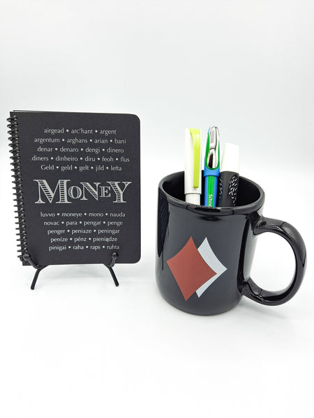 Ars Antigua by The Drexler Collection - "The Word" Themed Spiral Notebook (Love, S*x, Friends, Money)