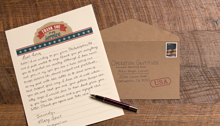 Letters of Gratitude: 8 Tips for Writing to a Serviceperson
