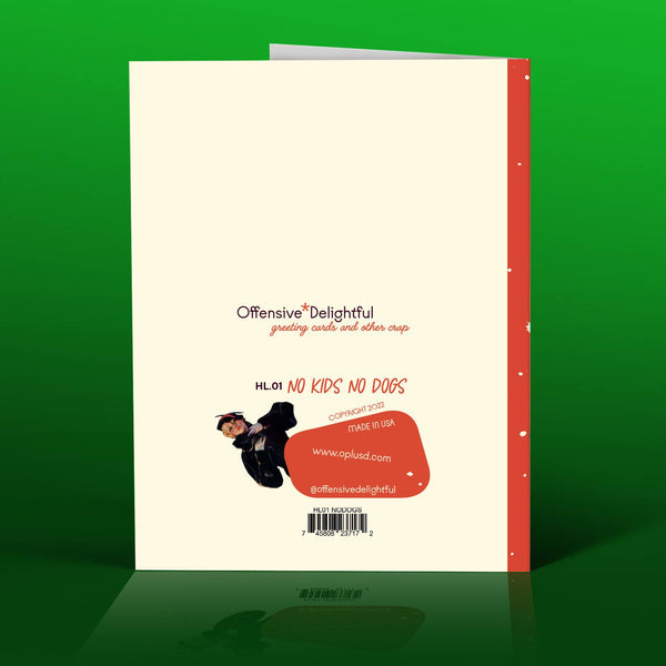 Offensive+Delightful No Husbands Christmas Card