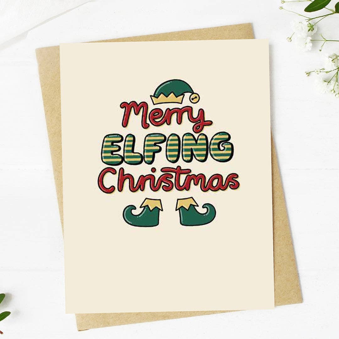 Big Moods Merry Elfing Christmas Card