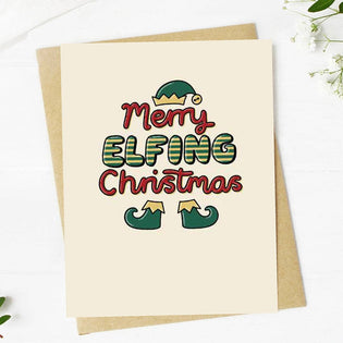 Big Moods Merry Elfing Christmas Card