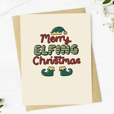 Big Moods Merry Elfing Christmas Card