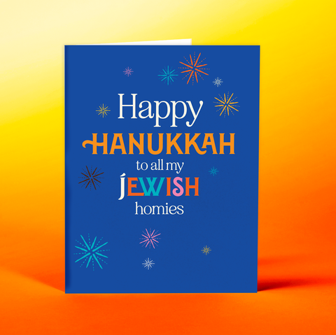 Offensive+Delightful Hanukkah Homies Greeting Card
