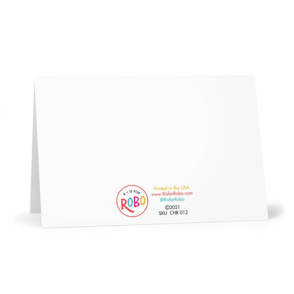 R is for Robo You're My Bestie Greeting Card