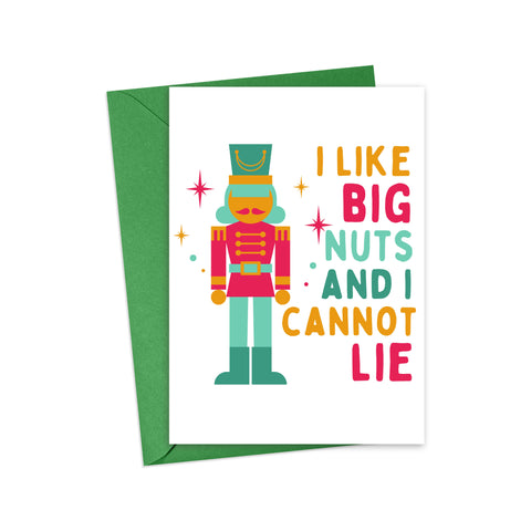R is for Robo Nutcracker Funny Christmas Greeting Card