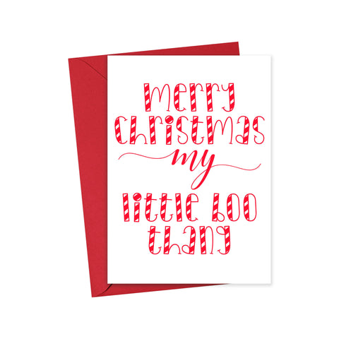 R is for Robo Merry Christmas My Little Boo Thang Greeting Card