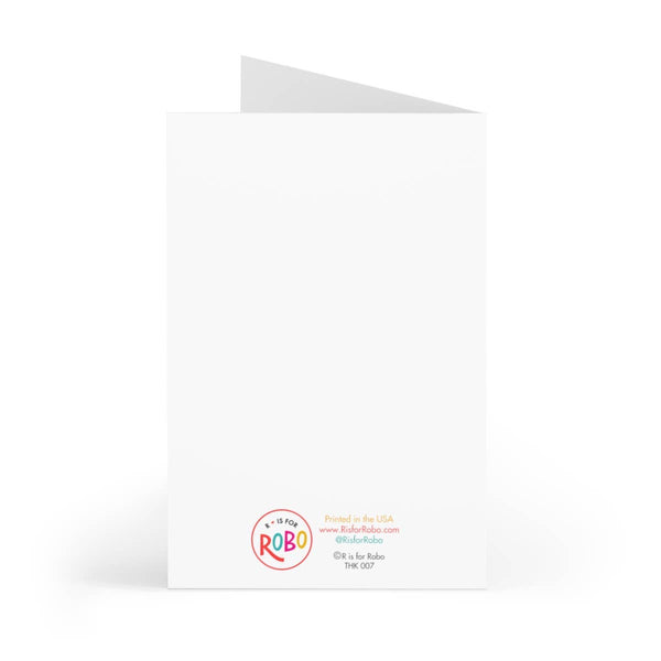 R is for Robo Dirty Santa Adult Greeting Card