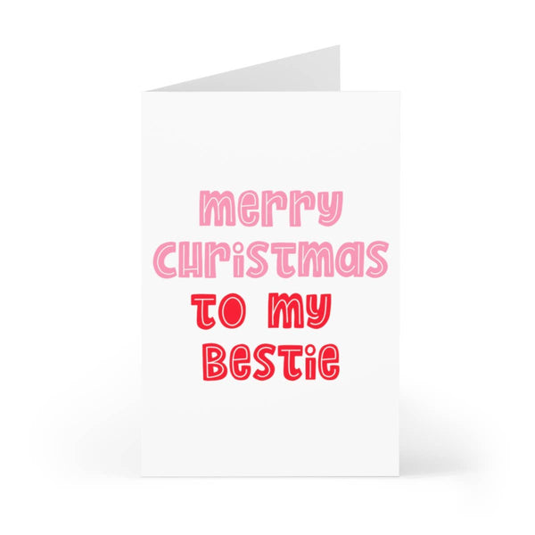 R is for Robo Merry Christmas Card to My Bestie Greeting Card