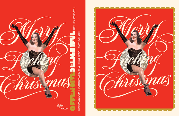 Offensive+Delightful Merry Christmas Gal! Greeting Card