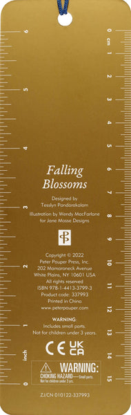 Peter Pauper Press Falling Blossoms Beaded Bookmark