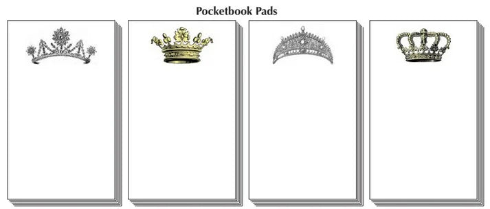 Ars Antigua by Drexler Collection Crowns Pocketbook Pads