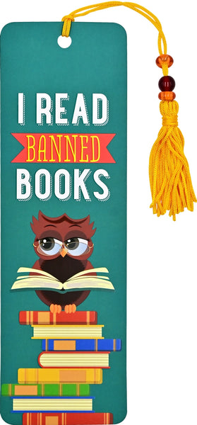 Peter Pauper Press I Read Banned Books Beaded Bookmark