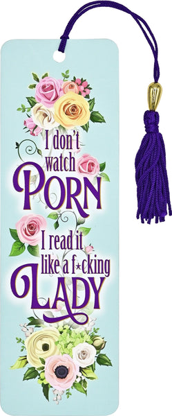 Peter Pauper Press I Don't Watch P*rn Beaded Bookmark