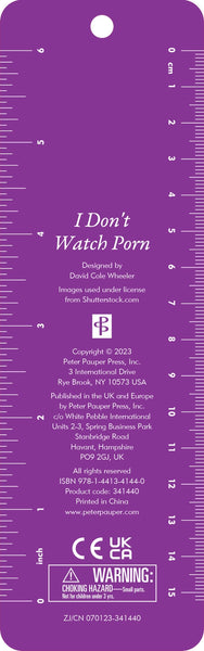 Peter Pauper Press I Don't Watch P*rn Beaded Bookmark