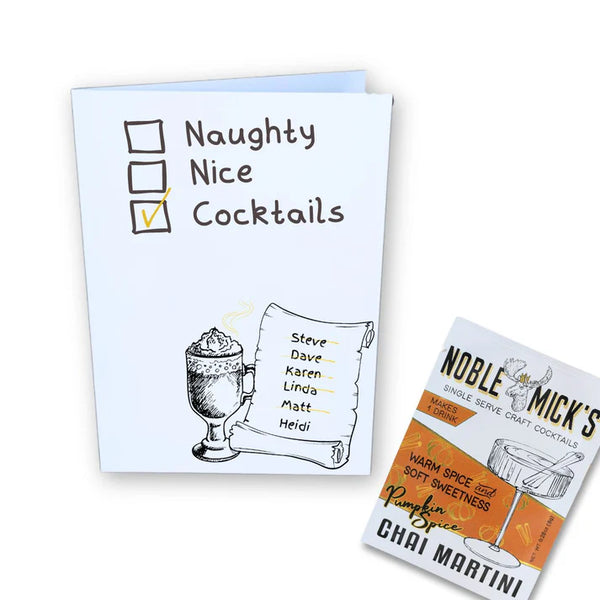 Noble Mick's Naughty, Nice Cocktail Cards