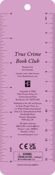 Peter Pauper Press True Crime Book Club Beaded Bookmark