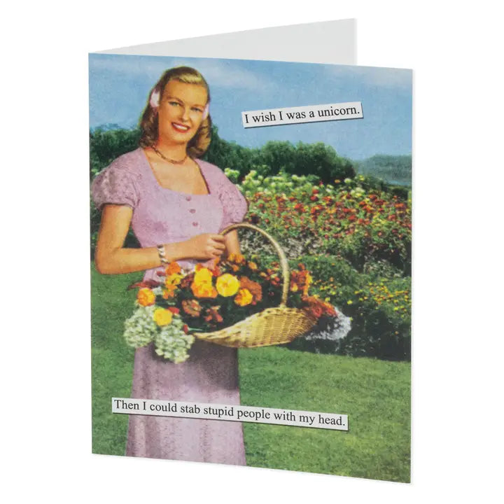 Anne Taintor Unicorn Birthday Card