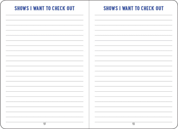 Peter Pauper Press What Are You Watching? Logbook