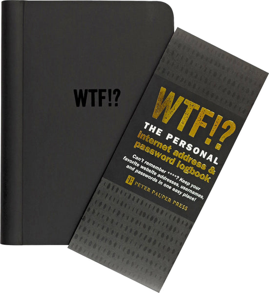Peter Pauper Press Wtf? The Personal Internet Address & Password Organizer