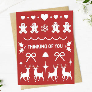 Big Moods Thinking of You Christmas Card