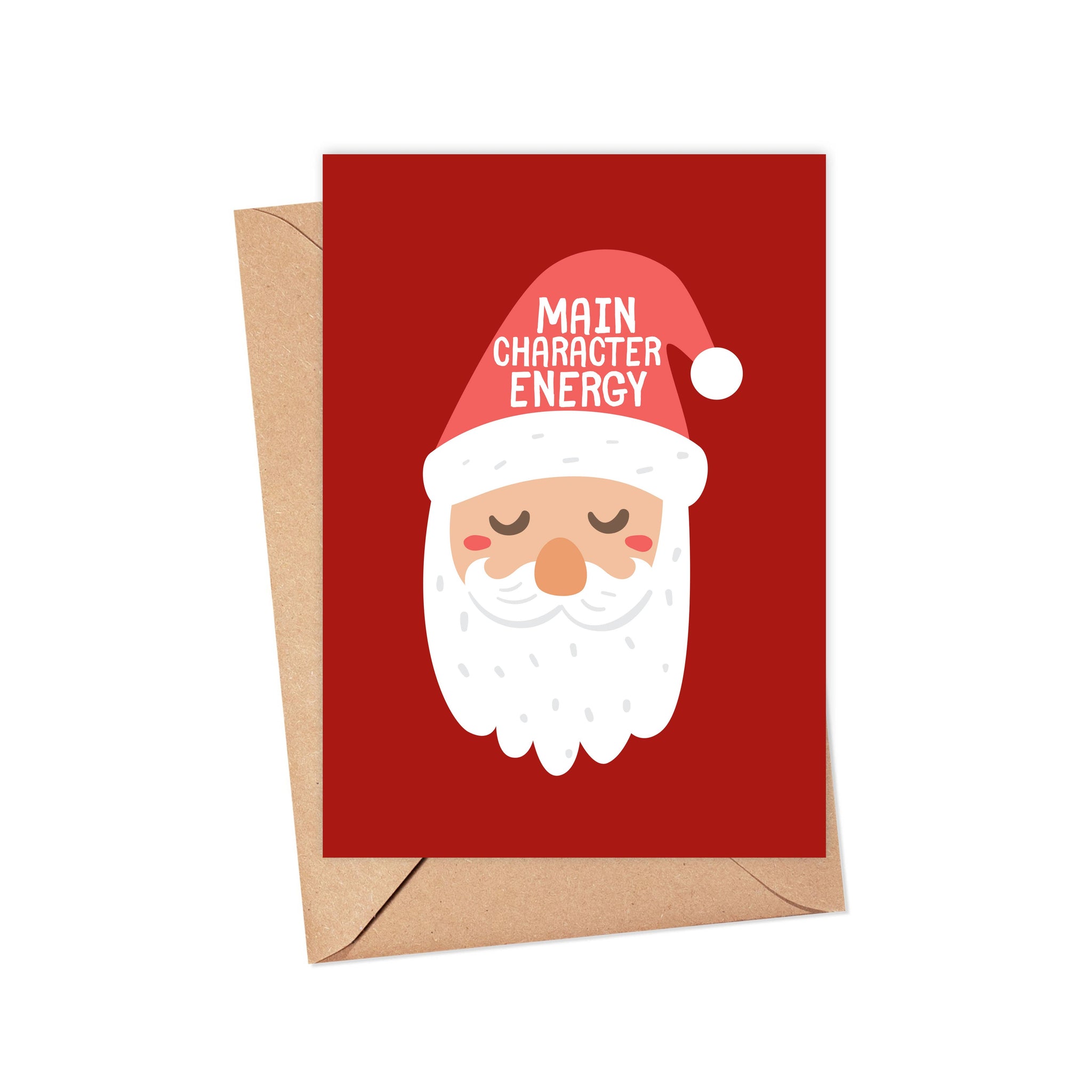 R is fo Robo Santa Main Character Energy Greeting Card
