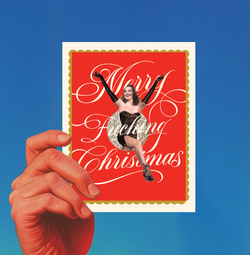 Offensive+Delightful Merry Christmas Gal! Greeting Card