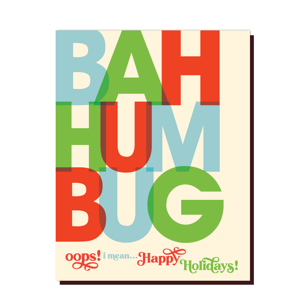 Offensive+Delightful Bah Hum Bug Card
