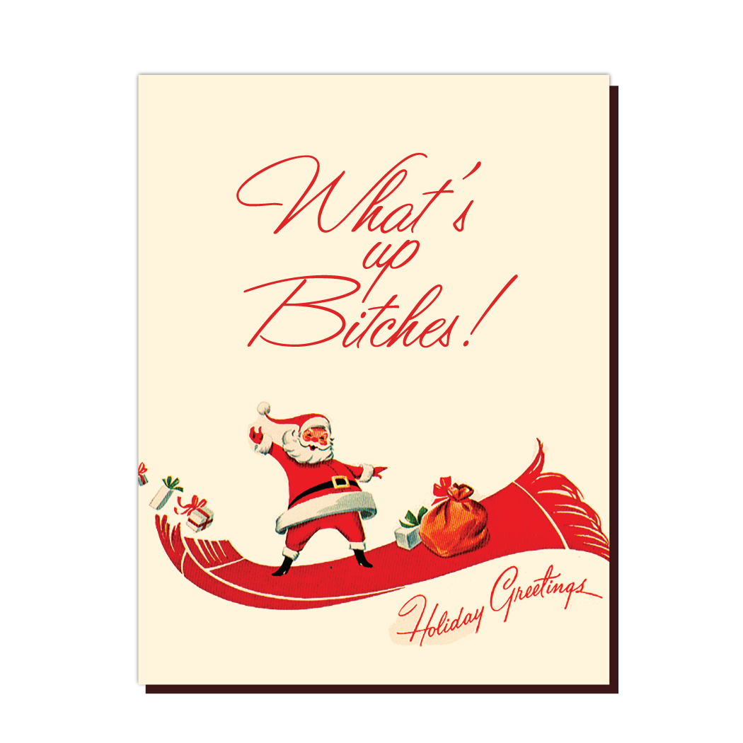 Offensive+Delightful Santa What's Up B Card