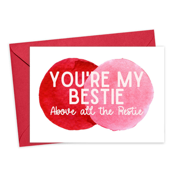 R is for Robo You're My Bestie Greeting Card