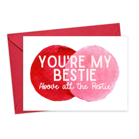 R is for Robo You're My Bestie Greeting Card