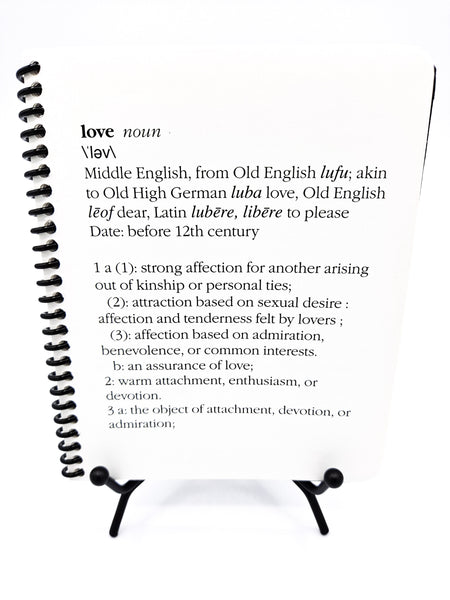 Ars Antigua by The Drexler Collection - "The Word" Themed Spiral Notebook (Love, S*x, Friends, Money)