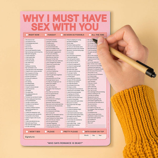 Knock Knock Why I Must Have S*x With You Notepad (Pastel Version)